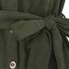 image:imageRVivimos Corduroy Cotton Mini Dress Fall Winter 2026 Casual Long Sleeve Button Down Belted Shirt Dress with PocketsArmy Green