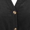 image:imageRVivimos Corduroy Cotton Mini Dress Fall Winter 2026 Casual Long Sleeve Button Down Belted Shirt Dress with PocketsBlack