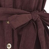 image:imageRVivimos Corduroy Cotton Mini Dress Fall Winter 2026 Casual Long Sleeve Button Down Belted Shirt Dress with PocketsMaroon