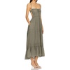 image:imageRVivimos Cotton Casual Summer Dresses for Women 2026 Spaghetti Strap Backless Boho Flowy Midi Dress with PocketsArmy Green