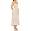 image:imageRVivimos Cotton Casual Summer Dresses for Women 2026 Spaghetti Strap Backless Boho Flowy Midi Dress with PocketsBeige