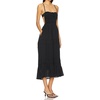 image:imageRVivimos Cotton Casual Summer Dresses for Women 2026 Spaghetti Strap Backless Boho Flowy Midi Dress with PocketsBlack