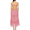 image:imageRVivimos Cotton Casual Summer Dresses for Women 2026 Spaghetti Strap Backless Boho Flowy Midi Dress with PocketsPink