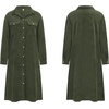 image:imageRVivimos Womens 2026 Fall Corduroy Cotton Midi Dress Long Sleeve Button Down Casual Loose Shirt Long Dresses with PocketsArmy Green