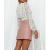 image:imageRVivimos Womens Chiffon Long Sleeves Floral Print Ruffled Boho VNeck Wrap Crop Blouses TopsWhite