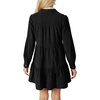 image:imageRVivimos Womens Fall Corduroy Dress 2026 Long Sleeve Button Down Tunic Mini Babydoll Dress with PocketsBlack
