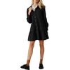 image:imageRVivimos Womens Fall Corduroy Dress 2026 Long Sleeve Button Down Tunic Mini Babydoll Dress with PocketsBlack