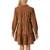 image:imageRVivimos Womens Fall Corduroy Dress 2026 Long Sleeve Button Down Tunic Mini Babydoll Dress with PocketsBrown