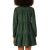 image:imageRVivimos Womens Fall Corduroy Dress 2026 Long Sleeve Button Down Tunic Mini Babydoll Dress with PocketsDark Green