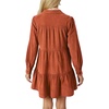 image:imageRVivimos Womens Fall Corduroy Dress 2026 Long Sleeve Button Down Tunic Mini Babydoll Dress with PocketsRust