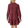 image:imageRVivimos Womens Fall Corduroy Dress 2026 Long Sleeve Button Down Tunic Mini Babydoll Dress with PocketsWine Red