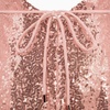 image:imageRVivimos Womens Sequin Dress Spaghetti Strap Sexy Deep V Neck Backless Glitter Club Party Skater Swing Mini DressLight Pink