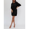 image:imageRVivimos Womens Sparkly Sequin Party Dress Fall Winter Short Sleeve Crew Neck Velvet Loose Elegant Backless Mini DressBlack