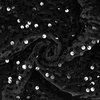image:imageRVivimos Womens Sparkly Sequin Party Dress Fall Winter Short Sleeve Crew Neck Velvet Loose Elegant Backless Mini DressBlack