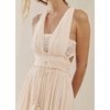 image:imageRVivimos Womens Summer Boho Maxi Dress 2026 Sleeveless Elastic Waist Layered Backless Beach Flowy Long DressBeige