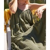 image:imageRVivimos Womens Summer Cotton Maxi Dress Adjustable Spaghetti Strap Boho Casual Backless Ruffle Loose Fit Flowy DressArmygreen