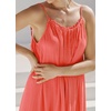 image:imageRVivimos Womens Summer Cotton Maxi Dress Adjustable Spaghetti Strap Boho Casual Backless Ruffle Loose Fit Flowy DressCoral Orange