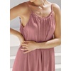 image:imageRVivimos Womens Summer Cotton Maxi Dress Adjustable Spaghetti Strap Boho Casual Backless Ruffle Loose Fit Flowy DressDusty Rose