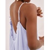 image:imageRVivimos Womens Summer Cotton Maxi Dress Adjustable Spaghetti Strap Boho Casual Backless Ruffle Loose Fit Flowy DressLavender