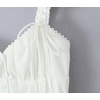 image:imageRVivimos Womens Summer Midi Milkmaid Dress Sleeveless Square Neck Button Up Cottagecore ALine Flowy Long Sun DressWhite