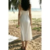 image:imageRVivimos Womens Summer Midi Milkmaid Dress Sleeveless Square Neck Button Up Cottagecore ALine Flowy Long Sun DressWhite