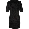 image:imageRVivimos Womens Summer Short Sleeve Crushed Velvet Mini Short DressesBlack
