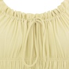 image:imageRVivimos Womens Summer Square Neck Midi Dress 2026 Casual Puff Half Sleeve Elastic Empire Waist Boho Flowy Long DressesLight Yellow