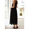 image:imageRVivimos Womens Summer Tulle Elegant Sleeveless Crew Neck Casual Cocktail Wedding Guest Tiered Tank Maxi DressBlack