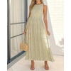 image:imageRVivimos Womens Summer Tulle Elegant Sleeveless Crew Neck Casual Cocktail Wedding Guest Tiered Tank Maxi DressLight Green