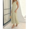 image:imageRVivimos Womens Summer Tulle Elegant Sleeveless Crew Neck Casual Cocktail Wedding Guest Tiered Tank Maxi DressLight Green