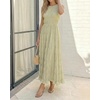 image:imageRVivimos Womens Summer Tulle Elegant Sleeveless Crew Neck Casual Cocktail Wedding Guest Tiered Tank Maxi DressLight Green