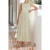 image:imageRVivimos Womens Summer Tulle Elegant Sleeveless Crew Neck Casual Cocktail Wedding Guest Tiered Tank Maxi DressLight Green