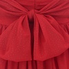 image:imageRVivimos Womens Tulle Sequin Homecoming Dresses Tube Sleeveless Tie Waist ALine Puffy Sparkly Party Mini Dress ClubwearWine Red