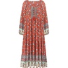 image:imageRVivimos Boho Maxi Dresses for Women 2026 Floral Print Long Sleeve Casual Button Up Loose Flowy Beach Long DressesAurora Red