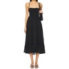 image:imageRVivimos Cotton Casual Summer Dresses for Women 2026 Spaghetti Strap Backless Boho Flowy Midi Dress with PocketsBlack