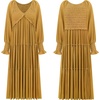 image:imageRVivimos Maxi Dress for Women Long Sleeve V Neck Empire Waist Layered Ruffle Boho Casual Flowy Long DressesGinger