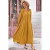 image:imageRVivimos Maxi Dress for Women Long Sleeve V Neck Empire Waist Layered Ruffle Boho Casual Flowy Long DressesGinger