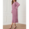 image:imageRVivimos Satin Elegant Midi Dresses for Women Long Sleeve Pleated Loose Silky Cocktail Wedding Guest Evening Party DressesMauve