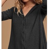 image:imageRVivimos Sweater Dress for Women Long Sleeve V Neck Casual ButtonDown Fall Winter Basic Knit Mini DressBlack
