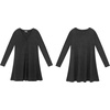 image:imageRVivimos Sweater Dress for Women Long Sleeve V Neck Casual ButtonDown Fall Winter Basic Knit Mini DressBlack