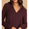 image:imageRVivimos Sweater Dress for Women Long Sleeve V Neck Casual ButtonDown Fall Winter Basic Knit Mini DressBurgundy
