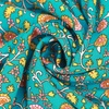 image:imageRVivimos Women Summer Spaghetti Straps Cotton Floral Print Backless V Neck Swing Mini DressGreen Orange