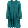 image:imageRVivimos Womens Fall Long Sleeve Casual Cotton Ruffle Button Down Loose Fit Mini DressTeal