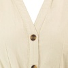 image:imageRVivimos Womens Fall Winter Corduroy Midi Dress Long Sleeve V Neck Button Down Belted Flowy Shirt Dress with PocketsBeige