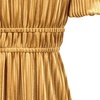 image:imageRVivimos Womens Fall Winter Velvet Dress Puff Sleeve Sexy Deep V Neck Elastic High Waist ALine Elegant Casual Midi DressGold
