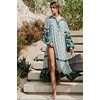 image:imageRVivimos Womens Long Sleeve Floral Print Bohemian Maxi Dresses with SlitGreen