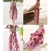 image:imageRVivimos Womens Long Sleeve V Neck Floral Embroidered Elegant ALine Maxi DressWine Red
