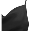 image:imageRVivimos Womens Satin Dress Spaghetti Straps Side Slit Cowl Neck Irregular Hem Midi DressBlack
