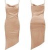 image:imageRVivimos Womens Satin Dress Spaghetti Straps Side Slit Cowl Neck Irregular Hem Midi DressChampagne