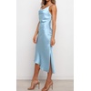 image:imageRVivimos Womens Satin Dress Spaghetti Straps Side Slit Cowl Neck Irregular Hem Midi DressSkyblue